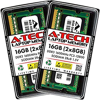 【中古】【輸入品・未使用】A-Tech 16GB (2x8GB) DDR3 1600MHz SODIMM PC3-12800 2Rx8 1.5V CL11 非ECC アンバッファード 204ピン SO-DIMM ノートブック ノートパソコン RAM 17,227円