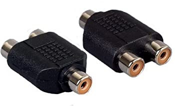 【中古】【輸入品・未使用】RCAメスto RCAメスX 2アダプタ、10個/パック