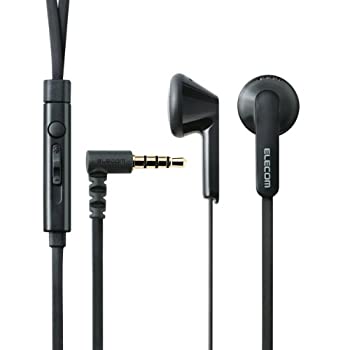 【中古】【輸入品・未使用】エレコムステレオイヤホン マイク付 3.5φ4極 1.2m(Y型) iPhone/スマホ対応 ブラック EHP-IS3510MBK｜ムジカ＆フェリーチェ店