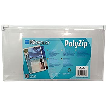 【中古】【輸入品・未使用】Itoya PolyZip アート&写真封筒 クリアフロントポケットとジッパー開閉 4 x 9インチ (AZ-4-9)