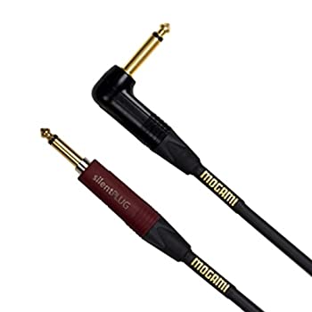 【中古】【輸入品・未使用】Mogami GOLD INSTRUMENT SILENT S-10R Instrument Cable%カンマ% Gold 1/4 TS Right Angle Plug Connector with Straight Neutrik silentPLUG%カンマ%|ムジカ&フェリーチェ店