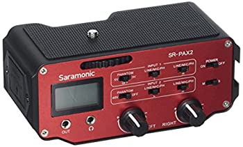 【中古】【インポート品・未当て嵌める】Saramonic(サラモニック) SR-PAX2 オーディオアダプタ 鏡鑑受け答え デジタル一眼二眼レフ写真機 \u0026amp; ブラックマジックポケットカメラ用 (赤いこと/
