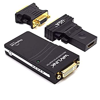 【中古】【輸入品・未使用】WAVLINK USB 2.0 2K HDMI外部マルチモニターグラフィックアダプター（最大1920 x 1080） VGA/DVI/HDMIへ …