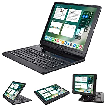 【中古】【インポート品・未当てはめる】Lenrich iPad Pro 12.9 鍵盤容れもの 360度回転させる能力のある iPad Pro容れもの 無線電話Bluetooth鍵盤照明ランプ付き添い人 iPad Pro 12.9in取りまかなう
