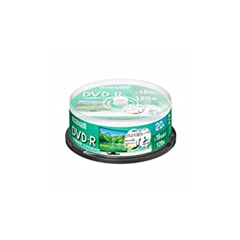 【中古】【輸入品・未使用】maxell 録画用 DVD-R 標準120分 16倍速 CPRM プリンタブルホワイト 20枚スピンドルケース DRD120WPE.20SP