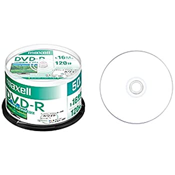【中古】【輸入品・未使用】maxell 録画用 DVD-R 標準120分 16倍速 CPRM プリンタブルホワイト 50枚スピンドルケース DRD120PWE.50SP