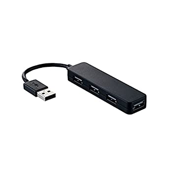 【中古】【輸入品・未使用】エレコム USB2.0 ハブ 4ポート バスパワー Nintendo Switch動作確認済 ブラック U2H-SN4NBBK|ムジカ&フェリーチェ店