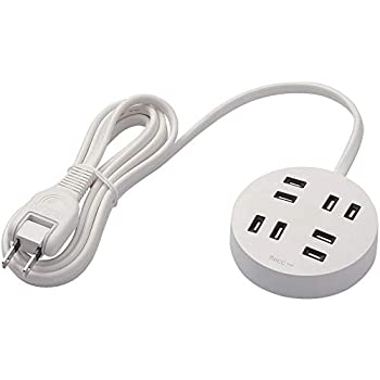 【中古】【輸入品・未使用】エレコム 電源タップ ホコリシャッター付 耐熱素材使用 flecc orbe 4個口 2.0m ホワイト T-NFL02-2420WH