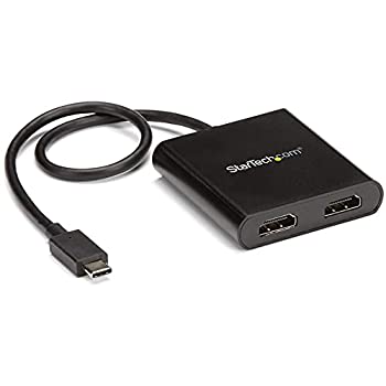 【中古】【輸入品・未使用】StarTech.com USB-C - HDMIマルチモニターアダプタ 2ポートMSTハブ 4K対応 2ポートHDMI Windowsのみ対応 MSTCDP122HD