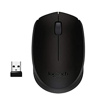 【中古】【輸入品・未使用】Logitech M170 2.4GHz ワイヤレス 3ボタン 光学スクロールマウス ナノUSBレシーバー付き (ブラック)