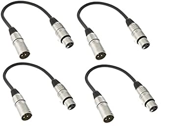 【中古】【輸入品・未使用】Audio2000'S ADC203MX4 1フィート XLFメスからXLRオスマイクケーブル (4個パック) 12,689円