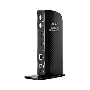【中古】【輸入品・未使用】Club 3D USB 3.0 デュアルディスプレイポート 4K モニター ユニバーサル ノートパソコン ドッキングステーション Windows用 (デュアル 4K ディス|ムジカ&フェリーチェ店
