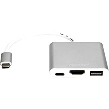 【中古】【輸入品・未使用】Rocstor Y10A176-S1 プレミアム USB-C - HDMI マルチポートアダプター - USB-C - HDMI/USB-C (3.1)/USB 3.0 オーディオ/ビデオデバイス用 - USB-|ムジカ&フェリーチェ店