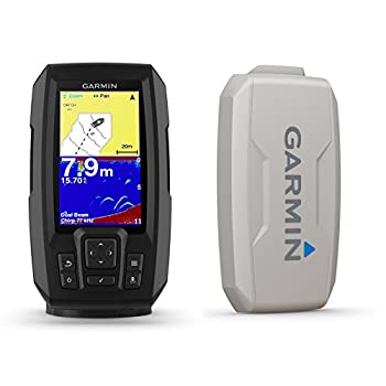 【中古】【輸入品・未使用】Garmin Striker Plus 4 デュアルビームトランスデューサと保護カバー付き 4インチスクリーン 010-01870-00