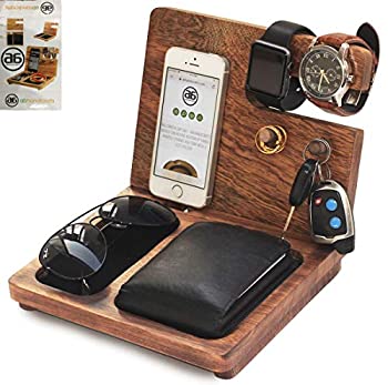 【中古】【輸入品・未使用】abhandicrafts 木製ドッキングステーション デスクオーガナイザー ナイトスタンド ドッキングステーション ユニークな木製ドッキングステーショ|ムジカ&フェリーチェ店