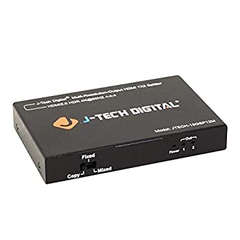 【中古】【輸入品・未使用】J-Tech デジタルスケーラー/マルチ解像度出力 (MRO) 18GBps 1x4 HDMI 2.0スプリッター HDR10/ドルビービジョン 4K@60Hz 4:4:4 [JTECH-18GSP14M]