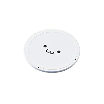 【中古】【輸入品・未使用】エレコム W-QA03WF Qi規格対応ワイヤレス充電器/5W/薄型/卓上/ホワイトフェイス