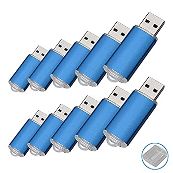 【中古】【輸入品・未使用】RAOYI 10個パック 32GB USBフラッシュドライブ USB 2.0 メモリースティック バルク サムドライブ ペンドライブ ジャンプドライブ ブルー
