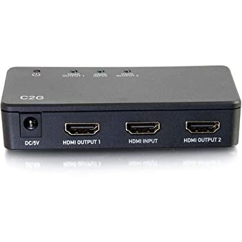 【中古】【輸入品・未使用】C2G 41057 2-Port 4K UHD HDMI Splitter%ｶﾝﾏ% Black