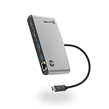 【中古】【インポート品・未当て嵌める】ALOGIC Thunderbolt 3 ???????? ????HDMI 4K@60サイクル USB-A ??????????? MacBook Air/Pro Dell XPS?????