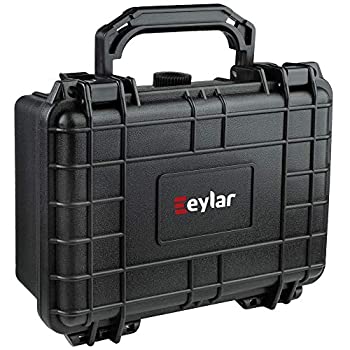 【中古】【輸入品・未使用】Eylar 保護ハードケース 防水 耐衝撃性 TSA承認フォーム付き 8.1インチ 6.5インチ 3.54インチ (ブラック)
