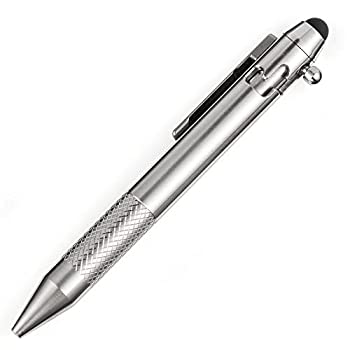 【中古】【輸入品・未使用】Cool Hand チタンボルトアクションペン すべての静電容量式タッチスクリーンデバイス用 ディープスケルトンポケットクリップ