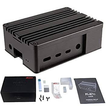 【中古】【インポート品・未当て嵌める】Akasa Pi-4 Pro 気違い受け答えRaspberry Pi 4入れもの ファンレスケース 盛りだくさん軽銀 サーマルキット eTeknix Editor\u0027s Choice Award Raspberry