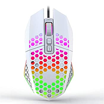 【中古】【輸入品・未使用】X801 有線ゲーミングマウス ハニカム軽量デザイン ゲーミングマウス RGBバックライト付き 7つのプログラム可能なボタン ワンクリックデスクトッ｜ムジカ＆フェリーチェ店