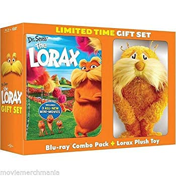 【中古】【輸入品・未使用】Dr. Seuss' The Lorax Blu-ray + DVD + Digital Copy + UltraViolet LIMITED EDITION With Plush Toy｜ムジカ＆フェリーチェ店
