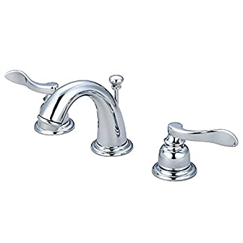 【中古】【輸入品・未使用】Kingston Brass KB8911NFL Two Handle 4 in. to 8 in. Mini Widespread Lavatory Faucet with Retail Pop-up [並行輸入品]