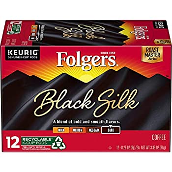 【中古】【輸入品・未使用】Folgers ブラックシルクコーヒー ダークロースト Kカップポッド キューリグK-Cupコーヒーメーカー用 4Packages (72 Pods)
