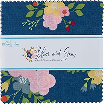 【中古】【輸入品・未使用】Riley Blake Designs プレカット生地 Bloom and Grow 5インチスタッカー 42個