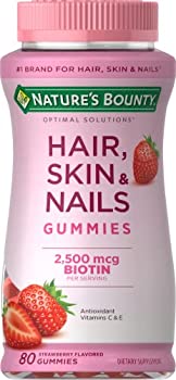 【中古】【インポート品・未当て嵌める】Natures Bounty Optimal Solutions Hair%ｶﾝﾏ% Skin and Nails Gummies%ｶﾝﾏ% 80 Count 外国で直送品