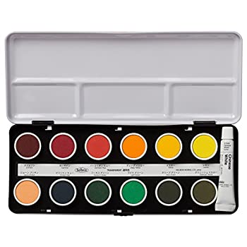 【中古】【輸入品・未使用】ホルベイン 固形水彩絵具 透明ケーキカラー 24色セット C012 直径25mm|ムジカ&フェリーチェ店