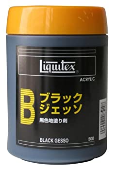 【中古】【輸入品・未使用】リキテックス アクリル絵具 リキテックス ブラックジェッソ ブラック 500ml｜ムジカ＆フェリーチェ店