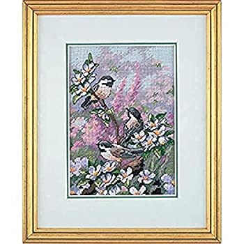 【中古】【輸入品・未使用】ディメンジョンズ クロスステッチ 刺繍キット&ldquo;春の小鳥&rdquo; DIM クロスステッチキット Chickadees In Spring [並行輸入品]｜ムジカ＆フェリーチェ店