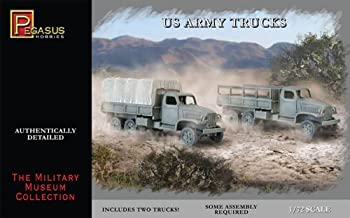 【中古】【輸入品・未使用】ペガサスホビー 1/72 第二次世界大戦 アメリカ陸軍 トラック 2台セット プラモデル|ムジカ&フェリーチェ店