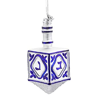 【中古】【輸入品・未使用】Kurt Adler 4-1/4-Inch Noble Gems Glass Jewish Dreidel Ornament by Noble Gems [並行輸入品]｜ムジカ＆フェリーチェ店