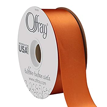 【中古】【輸入品・未使用】Offray ベリック1.5%ﾀﾞﾌﾞﾙｸｫｰﾃ% ワイドダブル顔サテンリボン50ヤード 50ヤード バーントシエンナオレンジ