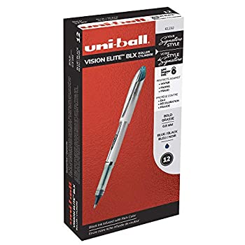 【中古】【輸入品・未使用】(Bold Point%ｶﾝﾏ% 12-Count%ｶﾝﾏ% Blue/Black) - uni-ball Vision Elite BLX Infusion Rollerball Pens%ｶﾝﾏ% Bold Point (0.8mm)%ｶﾝﾏ% Blue/Black