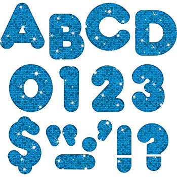 【中古】【輸入品・未使用】[トレンドエンタープライズ]Trend Enterprises Blue Sparkle 4 Casual Ready Letters%ｶﾝﾏ% 72/pkg T-1617 [並行輸入品]｜ムジカ＆フェリーチェ店