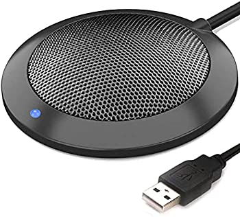 【中古】【輸入品・未使用】TKGOU コンピュータ用USBマイク プラグアンドプレイ 全方向性境界コンデンサー PCマイク ストリーミング、VoIP通話、スカイプ、チャット用…