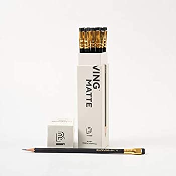 【中古】【輸入品・未使用】パロミノ ブラックウィング 鉛筆 （4B） 12本 1ダース 【PALOMINO BLACK WING】消しゴム付き鉛筆