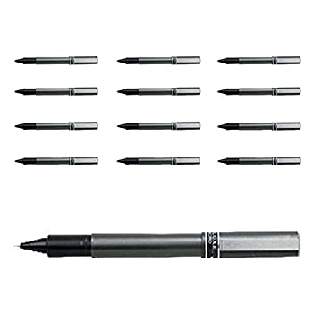 【中古】【輸入品・未使用】Uniball - デラックスローラーボールペン 防水 顔料 0.5mm ブラック 12本入り
