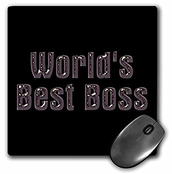 【中古】【輸入品・未使用】3drose LLC 8?x 8?x 0.25インチマウスパッド、Worlds Best Boss onブラック背景(MP 41821?_ 1?)｜ムジカ＆フェリーチェ店