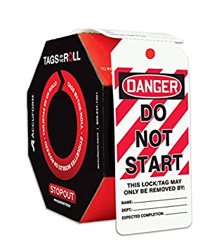 【中古】【輸入品・未使用】Accuform Signs TAR408 Tags By-The-Roll Lockout Tags%ｶﾝﾏ% Legend DANGER DO NOT START%ｶﾝﾏ% 6.25 Length x 3 Width x 0.010 Thickness%ｶﾝﾏ% P｜ムジカ＆フェリーチェ店