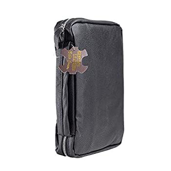 【中古】【輸入品・未使用】Divinity Boutique レザー聖書カバー ミッドナイトブラック - XL(19556) | 最大6.75インチ x 9.9インチ x 2インチの聖書にフィット|ムジカ&フェリーチェ店