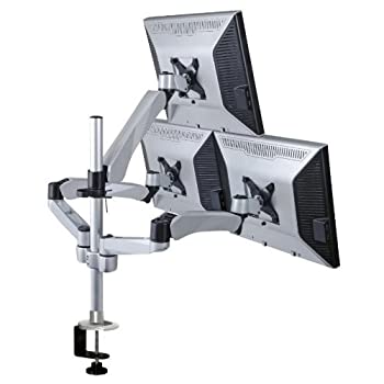【中古】【輸入品・未使用】Mount-It Height Adjustable Three Monitor Desk Mount Spring Arm Quick Release/Mount