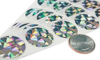 【中古】【輸入品・未使用】My Scratch Offs 1インチ ホログラム シルバー ラウンド スクラッチオフ ステッカー ラベル 500|ムジカ&フェリーチェ店