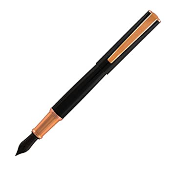 【中古】【インポート品・未当て嵌める】Monteverde Impressa%ｶﾝﾏ%筆%ｶﾝﾏ%黒いことW/ローズゴールドトリム%ｶﾝﾏ% Broad書き込み先